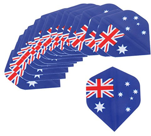 MagiDeal 20 Pieces Extra Strong Standard Flights s Accessory - 4 Kinds Available - Flag Design - Australia