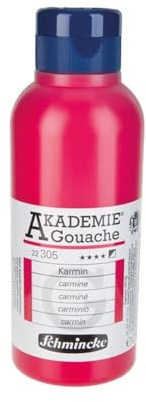 Schmincke – AKADEMIE® Gouache - feine Künstler-Gouache, Karmin - 250 ml