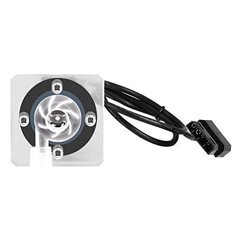 Richer-R Pompe Watercooling, CPU Pompe de Refroidissement à Eau Ultra silencieuse 12 V Filetage de vis G1 / 4 système de Refroidissement PC