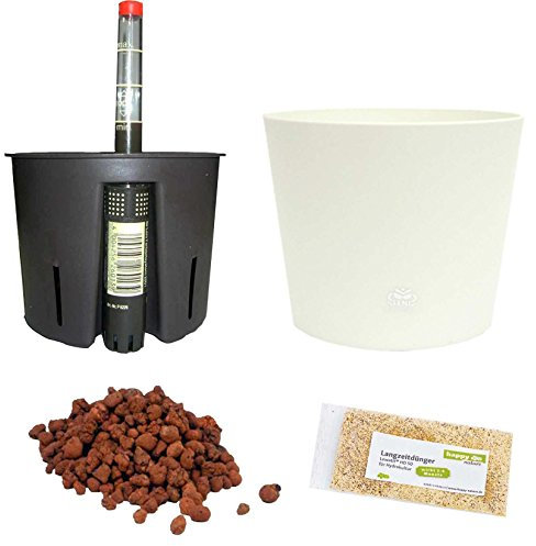 happy nature Set 5 teilig Hydro Set Blumentopf Flori Ø 16 für Hydropflanzen