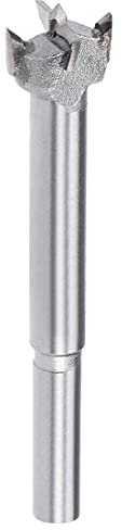 sourcing map Forstner Bohrer 17mm, Hartmetall Holzlochsäge Schneckenöffner, Holzbearbeitungsscharnier Lochbohren Bohrung Bit (Grau)