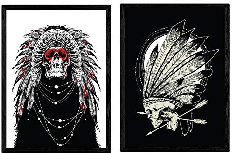Nacnic Poster deChaman flechas.Lámina dekorative Gestaltung. A3 Größe
