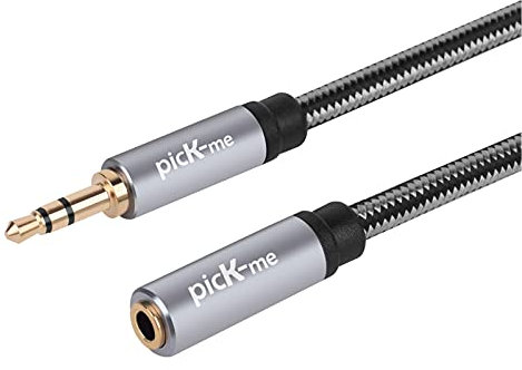 Oluote TRS 3.5mm Stecker auf TRS 3.5mm Buchse Stereo Zusatz Audiokabel für Lautsprecher Auto Smartphone MP3 Multifunktionskopfhörer PC Tablet (1.5)