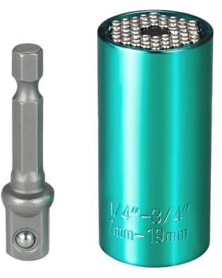 Universalnuss Steckschlüssel Bestes Männer Geschenke - Universal Steckschlüssel Mehrfunktionaler Werkzeug Geschenk, Universal Nuss Werkzeug, 7-19mm Universal Schraubendreher Gadgets für Männer