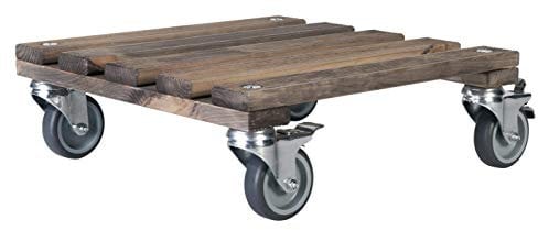 Werknorm Saar Pflanzroller Pflanzenroller Terrassenroller Outdoorroller Transportroller Balkonroller Blumenroller Kübelroller Holzroller Valenzia 40.1AT (Antik)