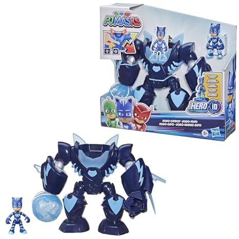 PJ Masks Robo-Catboy Vorschulspielzeug mit Lichtern und Geräuschen für Kinder ab 3 Jahren, enthält Catboy Action-Figur