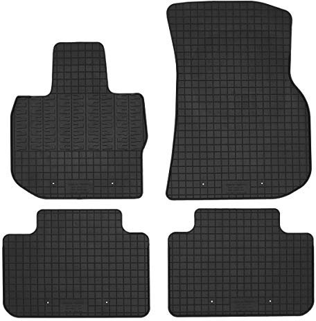 Gummi Fußmatten passend für BMW X3 (G01) ab 11/2017/BMW iX3 ab 2021/BMW X4 (G02) ab 4/2018 AZUGA AZ10090356 Gummimatten Automatten