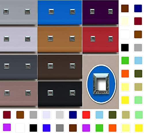 Square Eyelet Roller Blind Easy Fit Trimable Home Office Window Blinds (Grey, 150cm x 165cm (59 x 65))