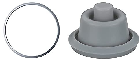 WMF Junta de Goma para Tapa de Olla Rápida, Silicona, Gris, 18 cm diámetro + 37.9210.9502, Junta indicador cocción para Olla rápida
