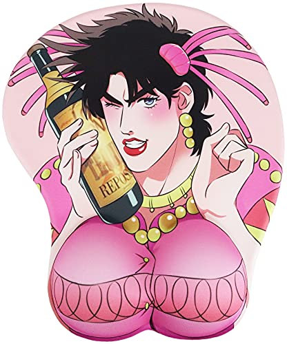 Roffatide Anime JoJo's Bizarre Adventure Tapis de Souris avec Repose-Poignet Tapis de Souris avec Base antidérapante