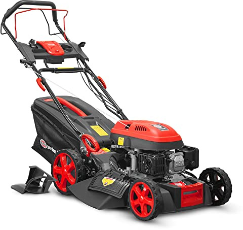 Tondeuse Thermique autotractée 173cc - 50.6cm avec démarrage électrique -Mulching - éjection latérale - Elem Garden