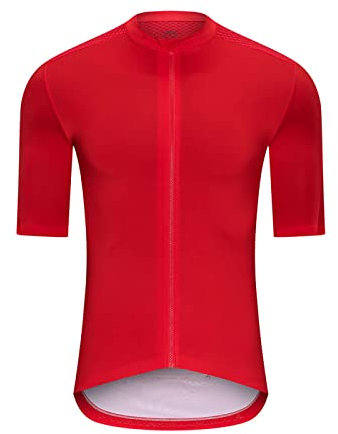 Radsport-Trikots & -Shirts Für Herren Kurzarm Rennrad MTB Atmungsaktives Pro Team Aero Radtrikot,Rot,XL