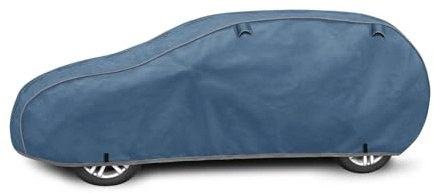 Autoabdeckung Wasserfest & Extrastark kompatibel mit Volkswagen Golf Sportsvan (14-) Atmungsaktive Autoplane Abdeckplane Blau