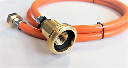 ZaTeChS Propan Butan Gas Tubo Acme Tank Adapter (Europa) 200cm (2m) | Ø9mm | 21.8 - ACME Filling | GPL Autogas | Euronozzle | Pantaloni per veicoli a GPL, Campeggio