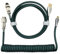 Cable de teclado en espiral, cable de teclado mecánico de tipo C a USB A de 1,8 m, cable USB C para teclado de juegos con aviador metálico desmontable (verde militar)