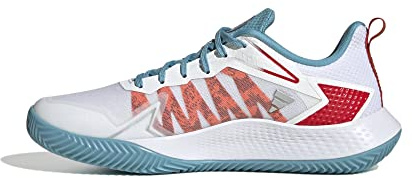 adidas Defiant Speed Clay All Court Shoes EU 38, FTWR White Preloved Blue Better Scarlet, 5 UK