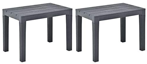 Chusui Gartenbänke 2 STK Balkon Möbel, Outer Banks, Sitzbank, Gartenmöbel, Garten Möbel, Balkon Bank, Bierbank, Parkbank, Anthrazit Kunststoff