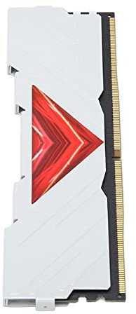 8 GB DDR4 Desktop-Speichermodul, 2-teiliger Desktop-Speicher, 3200 MHz 25600 Bandbreite Desktop-RAM-Speichermodule, Gaming-RAM aus Aluminiumlegierung für Computer (Weiss)