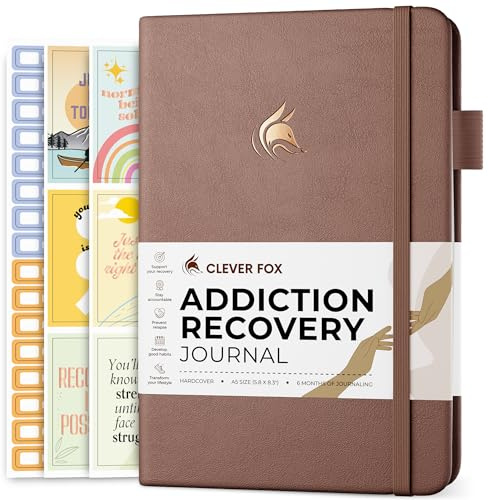 Clever Fox Addiction Recovery Journal - Guided Nüchternheit Workbook for Alcohol, Drug, Gambling, Eating & Other Addictions - Daily Planner to Support Recovery Progress - A5 Size (Dark Terracotta)