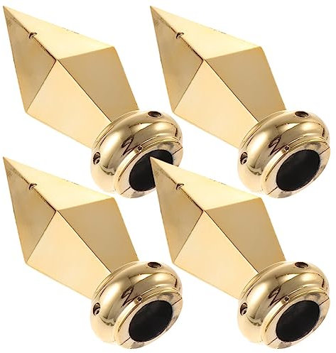 Cabilock 4 Stück Fahnenkopf Fahnenstange Fahnenmast Für Garten Fahnenmastkopf Tauschen Fahnenmast Speer Zubehör Für Fahnenmasten Outdoor-dekor Vorsitzende Dekorativer Kopf Aluminium