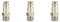 WADY Nipplo per aria compressa Con filettatura esterna(1/4”), raccordi aria compressa 3 pz Euro Air Attacco Rapido, Attacco Rapido Aria Compressa per Raccordo Tubo Accoppiamenti Compressore Tubo Aria