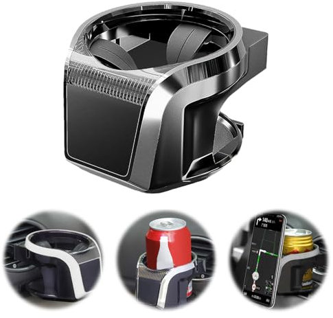 Getränkehalter Auto 2 in 1 Magnetischer Handyhalter Becherhalter Auto Verstellbarere Belüftungs-Becherhalter, Universeller Dosenhalter für Meisten Fahrzeugen Kaffeebecher Getränkedose