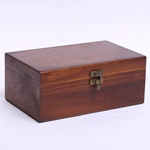 Nähkasten, Nähen, Nähset, Nähkästchen, Vintage-Holz-Näh-Organizer, Organizer, Künstler-Werkzeuge und Pinsel-Organizer for Nähzubehör, Nähsets und Zubehör (Farbe: Braun, Größe: 9 x 13 x 21 cm) (Farbe: