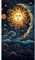 Hongyrjy Diamond Painting Erwachsene Groß (30X50cm)-Celestial Sun Diamant Painting Bilder,5D Diamend Painting Buddha Bilder als für Geschenk Zuhause Wanddekoration 12x20inch
