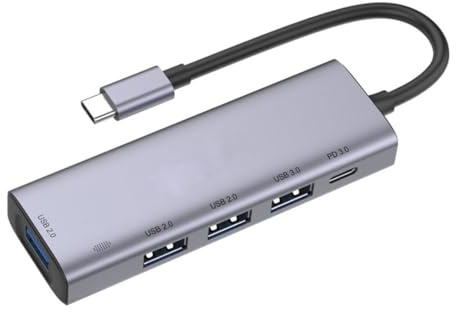 USB-C Hub for Compatible with Samsung Galaxy Tab S7/S8/S9 11 Tablets - 5-in-1 Adapter Type-C PD Charger Port Splitter P9P