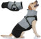 Hjumarayan Hundemantel für Große Hunde Mit Geschirr - Wasserdichte Hundejacke für Winter, Gefüttert Warm für Labrador Windhund - Outdoor Mantel, Schwarz 3XL