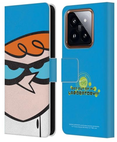 Head Case Designs Offizielle Dexter's Laboratory Dexter Graphics Leder Brieftaschen Handyhülle Hülle Huelle kompatibel mit Xiaomi 14