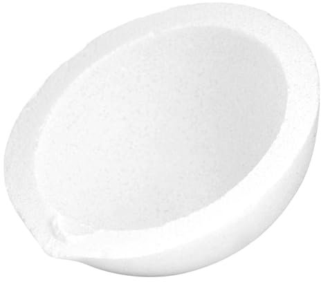 POFET Bol à Quartz, Creuset en céramique Bol Plat Tasse Four Fusion Coulée Affinage Or Argent Fabrication de Bijoux (100g)