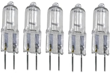 UGEFKMQ G5.3 Halogen Bulbs 20W 24V 35W 50W 100W 150W 250W Clear Capsule Halogen Light Bulb G5.3 Bi-Pin Bulb Warm White 5Pc 250W