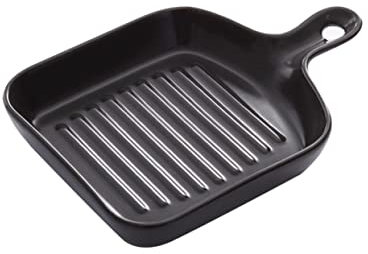 Amosfun Bandeja De Horno Cerámica Placa De Parrilla Cuadrada Utensilio De Cocina Fácil De Limpiar