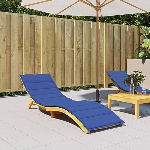 Premium Königsblau Liege Kissen 200x50x3cm Oxford Stoff Garten Sitzbank Sonnenbank Möbel Dekoration Bequem und Langlebig