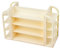 Perfeclan Miniatur-Shop-Lagerregal, Modell Puppenhausregale, 1: 12, Vitrine, DIY-Modell Puppenhaus, Miniatur-Supermarktregale, Beige