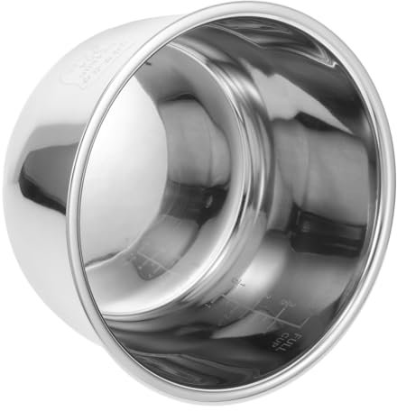 TOPBATHY Olla Interior Metálica para Olla Arrocera 3l Repuesto Universal Acero Inoxidable