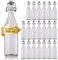 acquaverde | 20 Bottiglie in Vetro Costolata per Acqua, Bevande e Liquori, Design Vintage, Bottiglia Trasparente con Tappo Meccanico Ermetico - 500 ml