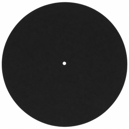VICASKY Felt Turntable Mat Slipmat for Vinyl Record Players 11.61In Platter Pad Noise Reduction Protective Cushion Universal Fit
