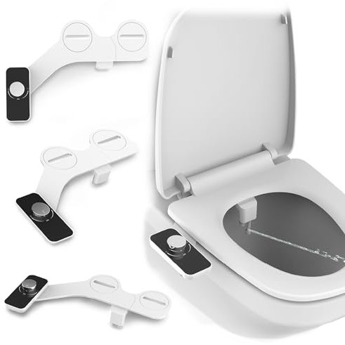 Epica Bidet für Toilettensitz - Warmes Wasser Einstellbare Druck- & Temperaturregelung Handsprüher Einfache Installation Tragbares Umweltfreundliches Bidet für Männer & Frauen WC-Hygienelösung