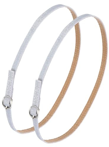 sourcing map Replacement Ankle Strap for Heel Detachable Shoe Straps PU Leather Shoe Band