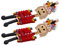 BESPORTBLE 1 Pair Cute Nutcracker Dangle Earrings for Women Unique Soldier Design with Bead Inlay Durable Holiday Accessory Christmas Stocking Stuffer