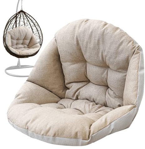 Ratpzou Hängesessel Kissen Sitzauflage Für Hängekorb, Schaukel Eiersessel Kissen, Hängeschaukel Rückenkissen Für Hängesitz Für Innenbereich Außenbereich Balkon Terrasse Wohnzimmer 45x45cm