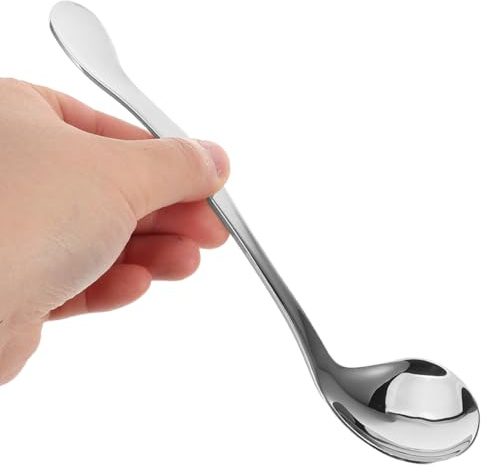 Besportble Adaptiver LöFfel FüR Senioren Mit Gebogenem Griff Und Tiefem LöFfelkopf – Ergonomisches Essbesteck FüR Behinderte Und Patienten Mit Handzittern – SelbststäNdige Nahrungsaufnahme UnterstüTze