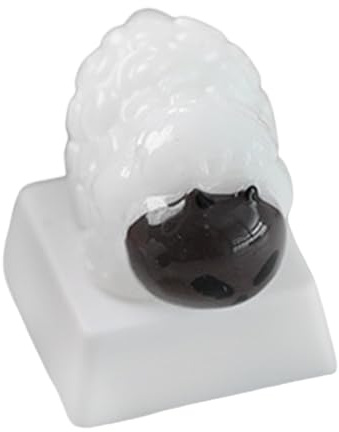 Elnwnnkc Copritasto in Resina a Forma Agnello 3D Adorabile per Tastiera Meccanica con copritasto in Resina Compatibile con Stelo Incrociato
