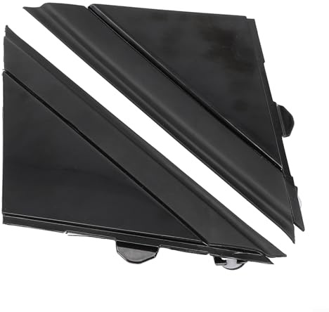 Juego de cubiertas de bandera de espejo negro brillante compatible con Fiat 500 de 2012 a 2019, incluye molduras de espejo retrovisor izquierdo y derecho