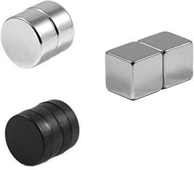 Magnetastico® |6X Aimants Tableau magnétique en Verre néodyme N52 | Set d'aimants pour paroi en Verre magnétique & Tableau en Verre magnétique | Aimants de Bureau, aimants de Disque, aimants Cubes