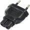CABLEPELADO Adaptateur de prise IEC-60320 C7 vers bipolaire,Prise CEE 7/16 vers Euro 8 femelle C7,Supporte jusqu'à 10 A, 250 V CA, Canon, etc.