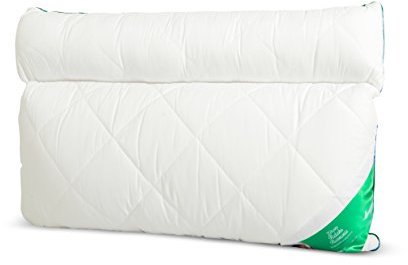 Bequemes Anatomisches Kopfkissen Schlafkissen 2-Kammer mit Rolle Mikrofaser Kissen mit Reißverschluss Relaxkissen 50x60 50x70 70x80 weiß rosa Ecru waschbar 60 Grad Premium Qualität (weiß, 70 x 80 cm)