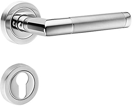 ck-tuerbeschlaege Hochwertige Bicolor Rosettengarnitur Core (PZ Profilzylinder)
